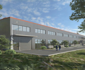 Modern Industrial Building-ID:154696948