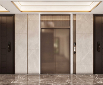 Modern Office Elevator Hall-ID:500382905