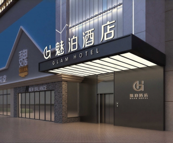 Modern Facade Element-ID:776086091