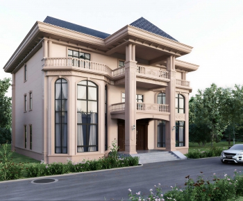 Simple European Style Detached Villa-ID:102701226