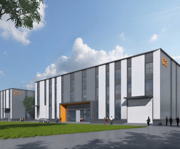 Modern Industrial Building-ID:253257041