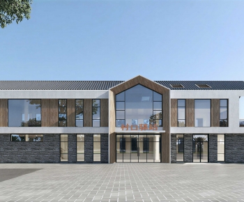 New Chinese Style Appearance Of Commercial Building-ID:108020395