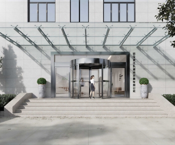 Modern Facade Element-ID:711591964