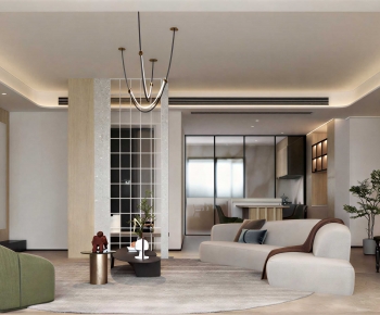 Modern A Living Room-ID:670347932