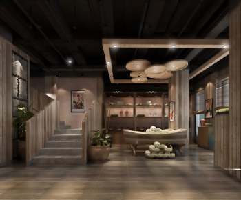 New Chinese Style Exhibition Hall-ID:593293914