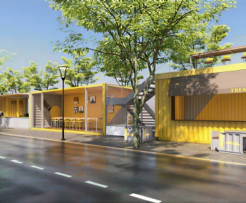 Modern Appearance Of Commercial Building-ID:849457034