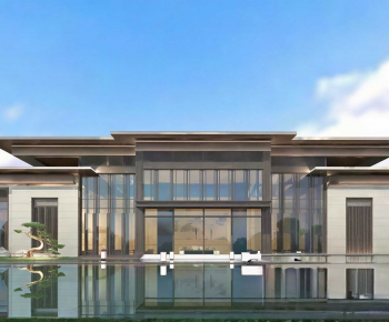 New Chinese Style Appearance Of Commercial Building-ID:102112059