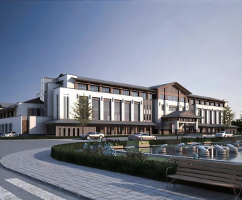 New Chinese Style Appearance Of Commercial Building-ID:832374104