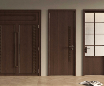New Chinese Style Single Door-ID:681627997