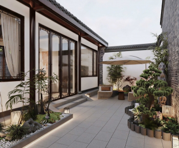 New Chinese Style Courtyard/landscape-ID:778426894