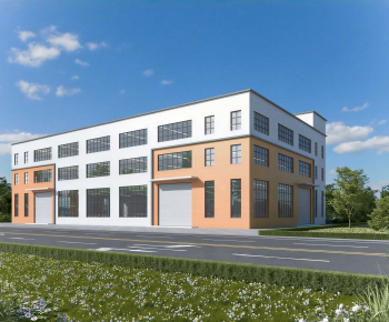 Modern Appearance Of Commercial Building-ID:590735918