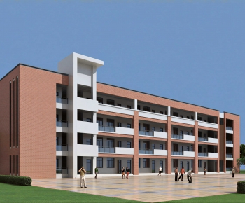 Modern School Building-ID:351363901