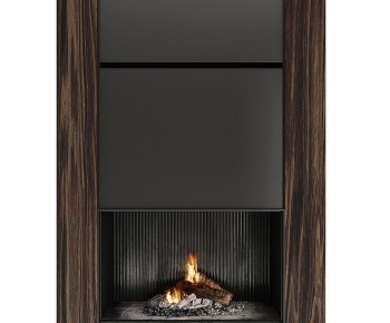 Modern Fireplace-ID:442442891