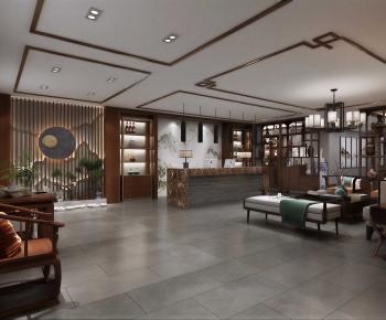 New Chinese Style Courtyard/landscape-ID:476574905