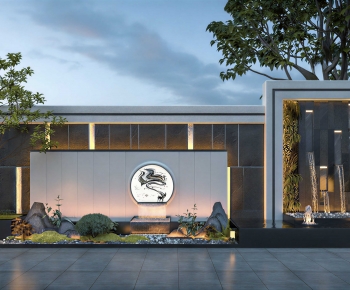 New Chinese Style Landscape Wall-ID:837605004