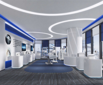 Modern Exhibition Hall-ID:672239079