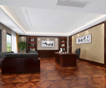 New Chinese Style Manager's Office-ID:180294994