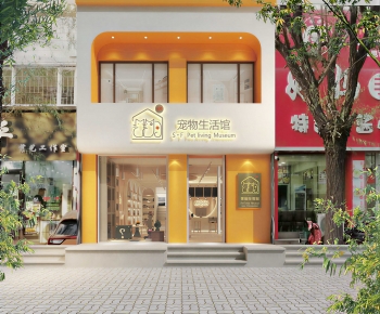 Modern Facade Element-ID:844290022