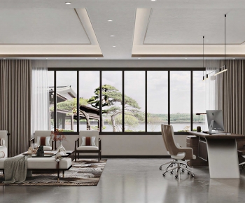 New Chinese Style Manager's Office-ID:511465073