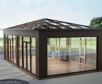 Modern Glass Sunshine Room-ID:429409984