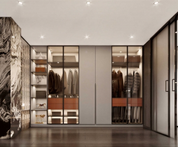 Modern Clothes Storage Area-ID:907670977