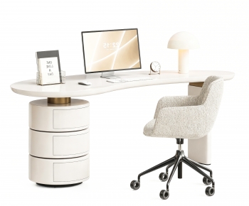 Modern Computer Desk And Chair-ID:690180063