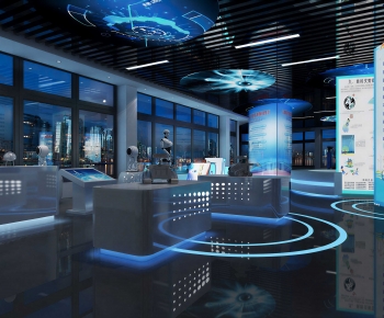 Modern Exhibition Hall-ID:881352904