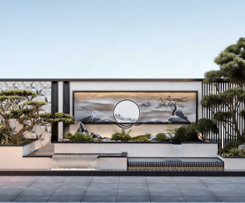 New Chinese Style Landscape Wall-ID:996423965