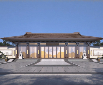 New Chinese Style Appearance Of Commercial Building-ID:887821919