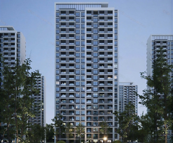 Modern Residential Building-ID:206649079