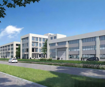 Modern Industrial Building-ID:553519723