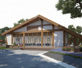 New Chinese Style Appearance Of Commercial Building-ID:592299941