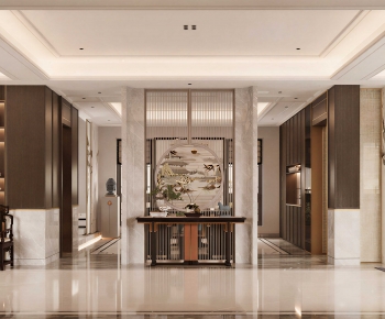 New Chinese Style Hallway-ID:951426034
