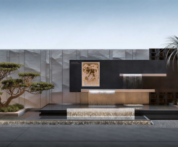 New Chinese Style Rockery Waterscape-ID:579729082