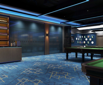 Modern Billiards Room-ID:670592071