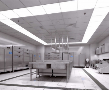 Modern Central Kitchen-ID:697820904