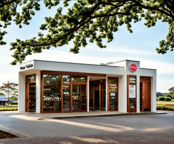 Modern Appearance Of Commercial Building-ID:308747056