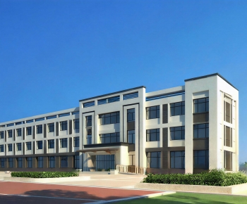 Modern Industrial Building-ID:592865949