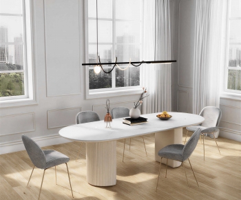 Modern Dining Table And Chairs-ID:239134075