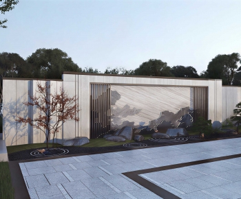 New Chinese Style Landscape Wall-ID:346457001