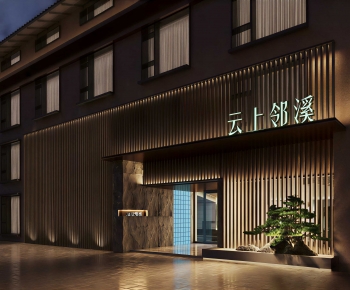 New Chinese Style Facade Element-ID:291362051