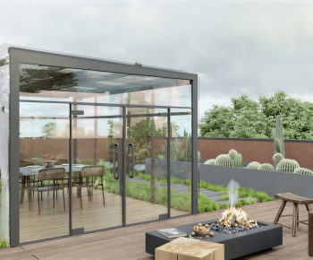 Modern Glass Sun Room-ID:994417916