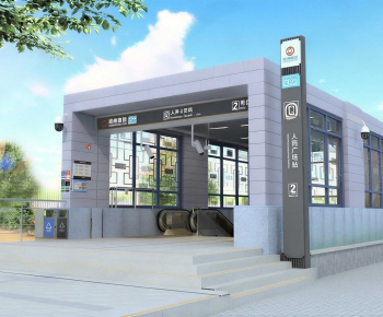 Modern Building Appearance-ID:704310899