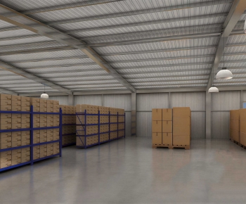 Modern Industrial Building-ID:377413998