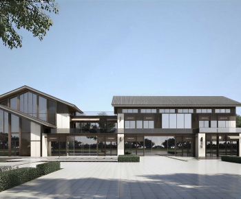 New Chinese Style Appearance Of Commercial Building-ID:294231896