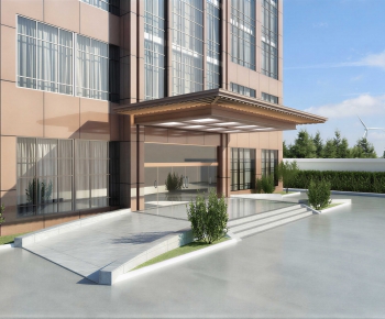 Modern Facade Element-ID:950747977