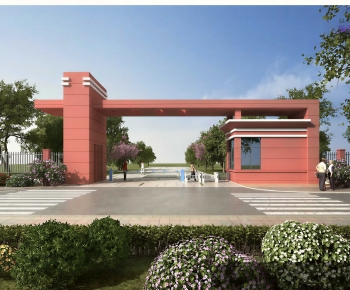 Modern Facade Element-ID:702889929