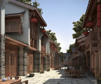 Chinese Style Ancient Architectural Buildings-ID:232570896