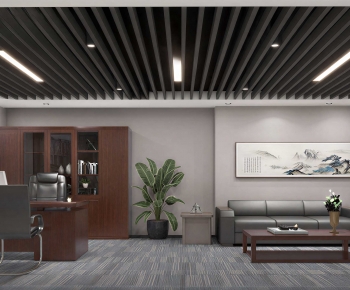 New Chinese Style Manager's Office-ID:592170955