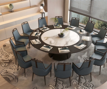 New Chinese Style Dining Table And Chairs-ID:658240324